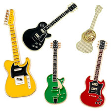 Electric Guitar Pin Rock Metal