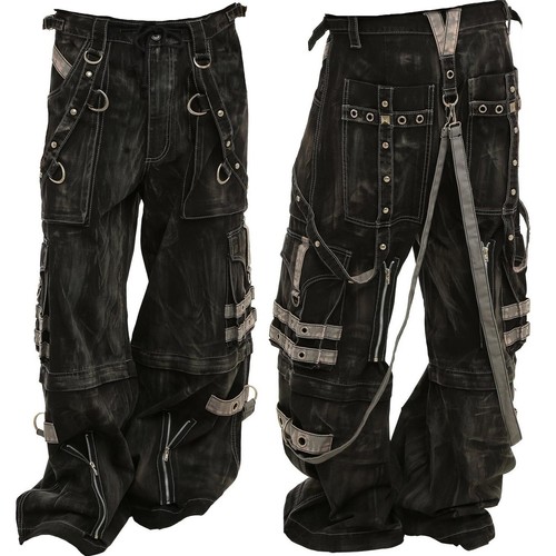Gothic overdyed zip - zip, pants