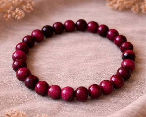 8mm deep pink tigers eye - deep,