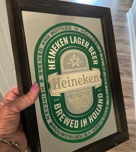 Vtg heineken beer - heineken, mirror