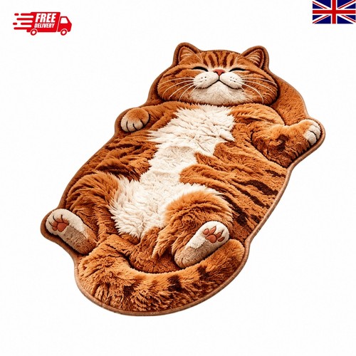 Cat shaped rug soft - shaped,