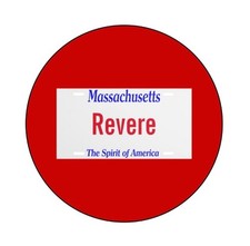 Revere Massachusetts  2.25”  Pinback Button Pin Badge