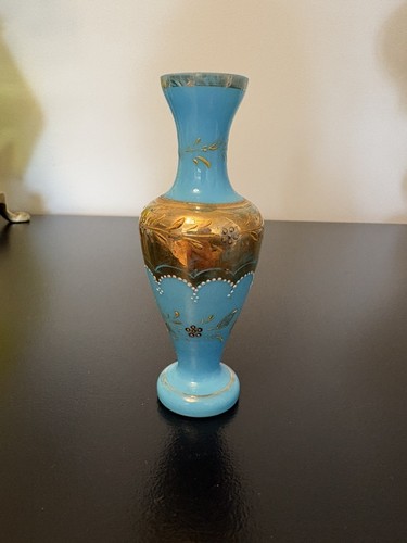 Antique bohemian opaline blue - antique,