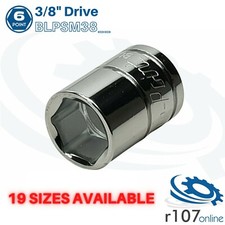 Blue Point 3/8" Shallow Socket Metric BLPSM, Individual Socket - CHOOSE SIZE