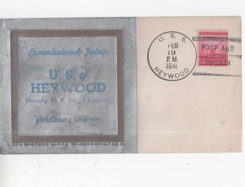 Uss heywood 1941 shiny - heywood,