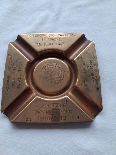 Vintage copper advertising