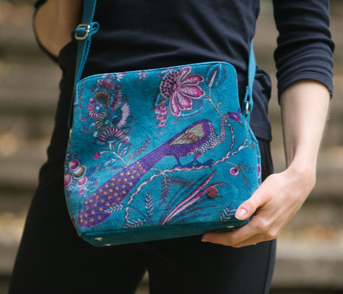 Earth squared teal velvet - earth,
