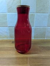 Red decorative vase for