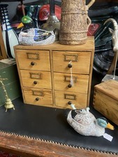 Antique oak bank drawers - antique,