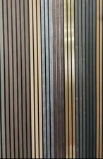3D wall Decorative Panel Modern  contemporary slat panel Wrapped MDF