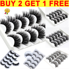 UK 5 Pair 3D Mink False