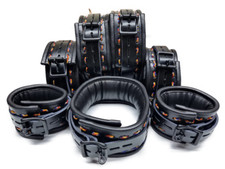 Handmade black leather unisex - handmade,
