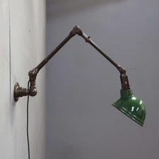 Early Vintage Antique Dugdills Wall Desk Table Lamp Light