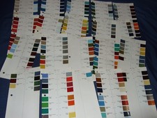 FIAT PAINT SWATCHES 1968 -