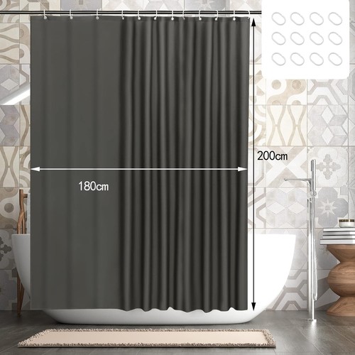 Dark grey shower curtain - ,