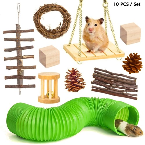Wooden toy set for - for, hamsters