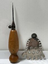 Vintage Abel Morall’s Knitting Needle Gauge & Button Hole Tool Sewing Seamstress