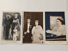 3 Vintage Royal Family Postcards 1920s & 30s. Tuck, Excel, King & Wilson.