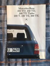 Mercedes W124 Estate Sales Brochure (Germany)