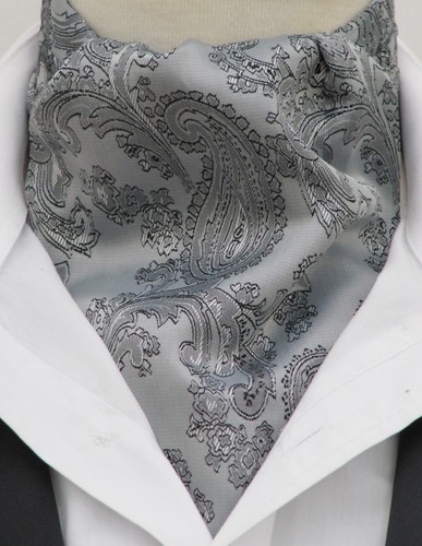 Mens silver black - silver, paisley