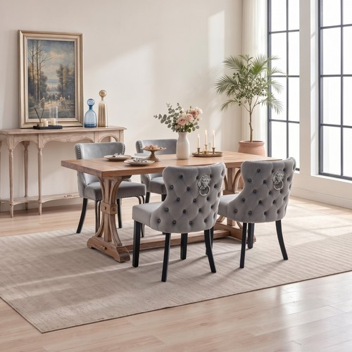 Set grey velvet - of, 2