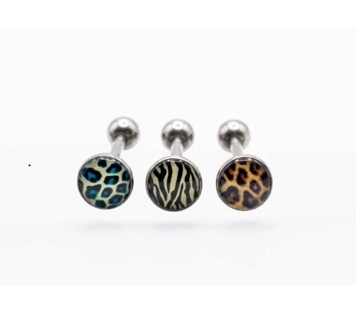 Leopard print tongue bar - print,