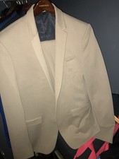 ZARA Men's Beige 2 Piece Suit