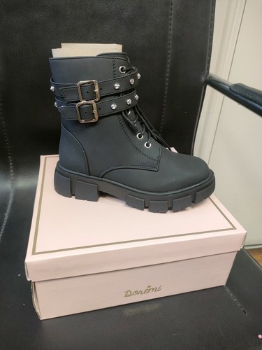 Girls black boots eu34 uk1 - black,