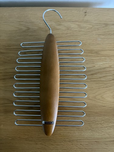 Wooden handcrafted tie rack - handcrafted,
