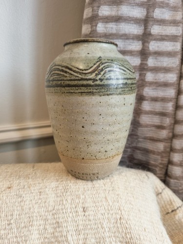 Studio pottery vase - pottery, calenick