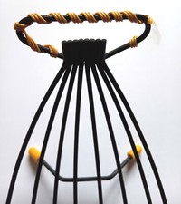 Vintage Atomic 1960s Wire Banana Boat Fruit Dish