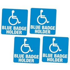 4 x Disability Blue Badge -