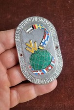 VINTAGE ENAMEL RADIATOR CAR