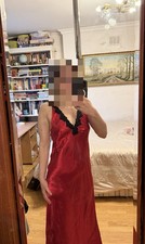 Women’s Red Satin Chemise