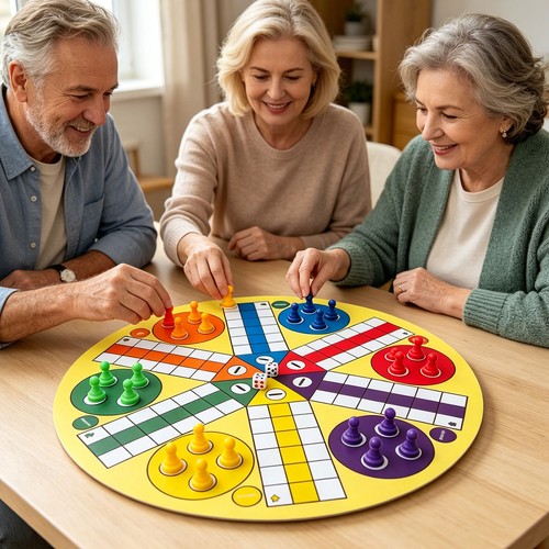 Ludo board game player - board,