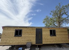 Shepards Hut Glamping pod Hand