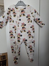 TU Disney Minnie Mouse Padded 2.5 Tog Sleepsuit Size 6-9 Months 