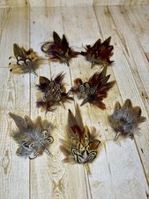 Feather Hat Pins And Brooches 