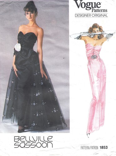 Vogue 1853 80s pattern