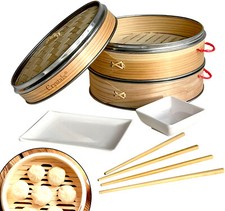 8 Inch Organic Dim Sum Bamboo