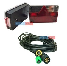 Pair of Rear Trailer Lights for Early Erde 142 and Daxara 147 with Harness