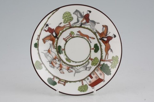 Coalport hunting scene tea - hunting,