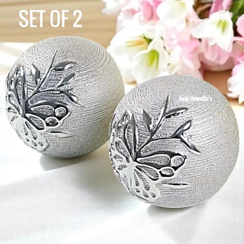 Silver butterfly ball - butterfly, set