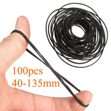100pcs 40-135mm Mixed Rubber Drive Belts for Cassette Tape Deck CD DVD Player