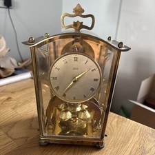 VTG Aug. Schatz & Sohne 400 Day German Torsion Pendulum  Carriage Clock w KEY