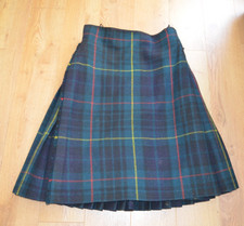 Vintage Heavy Tartan ?Military Royal Scots Hunting Stewart Kilt D27 1/2 & W30+"