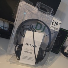 Sony MDR-V150 On-Ear Wired DJ Monitoring Headphones - Black