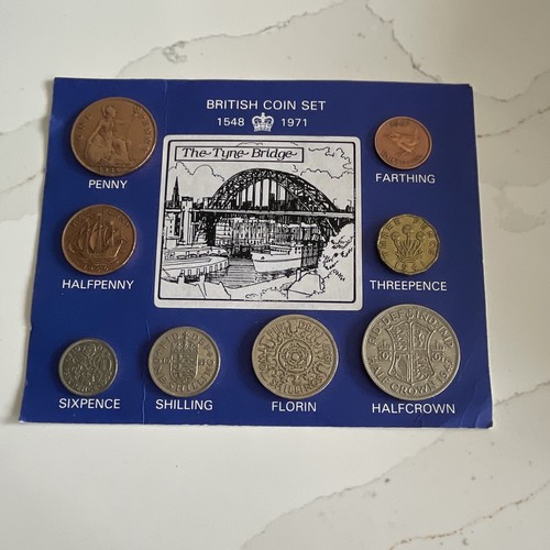 British coin set 1548 1971 - british,