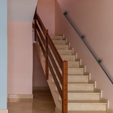 2.4m/8ft Black Handrail Stair