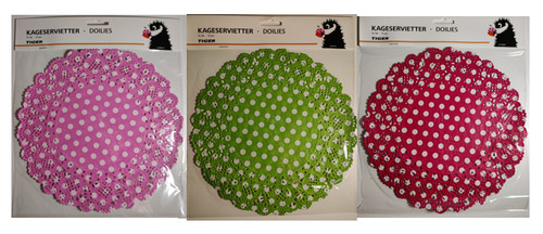 Round paper lace doilies - round,